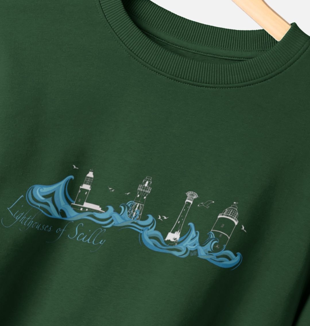 'Lighthouses of Scilly' Men’s Sweater