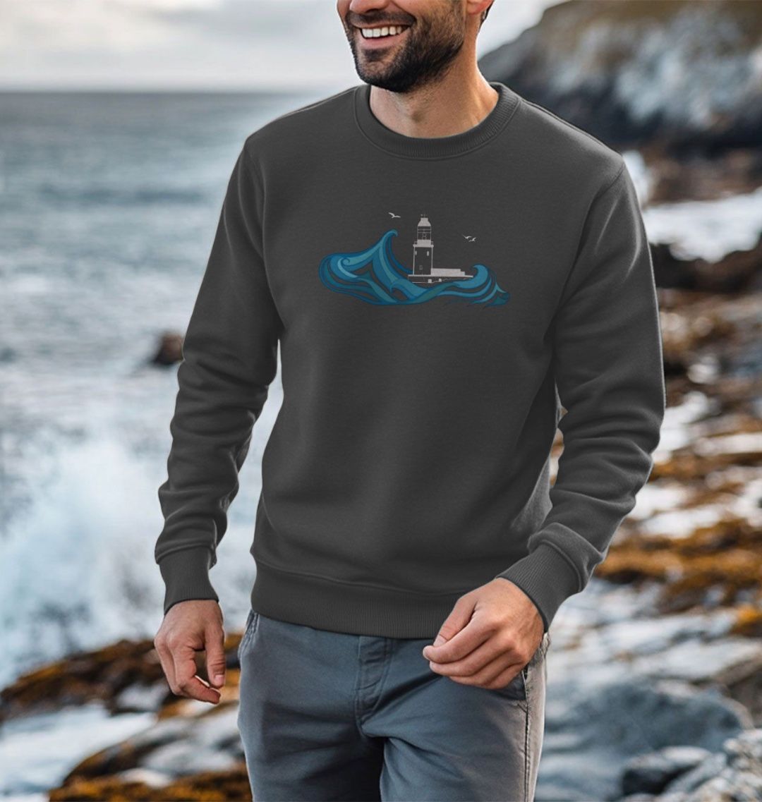 Round Island Men’s Sweater (plain back)