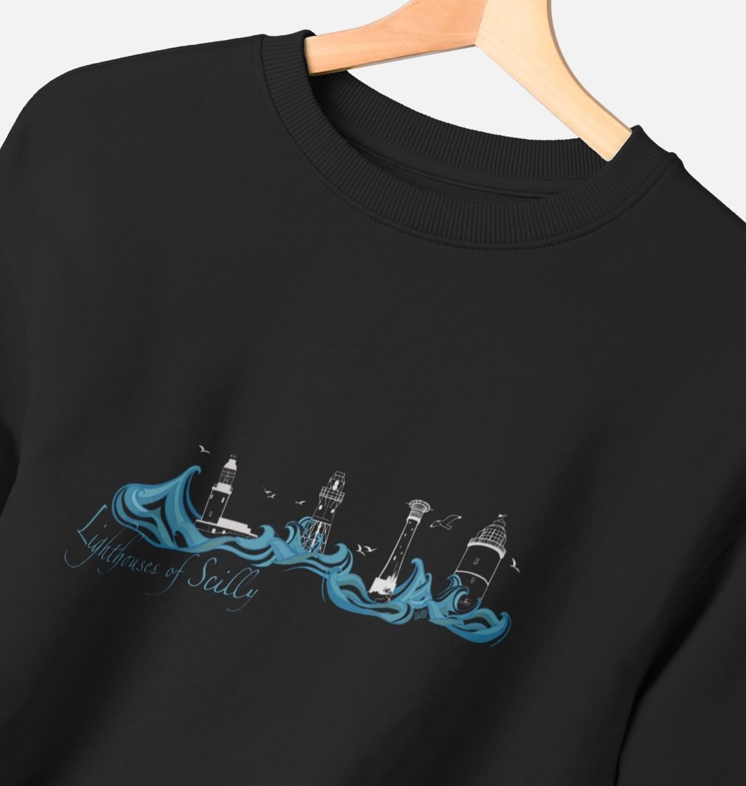 'Lighthouses of Scilly' Women’s Oversized Sweater