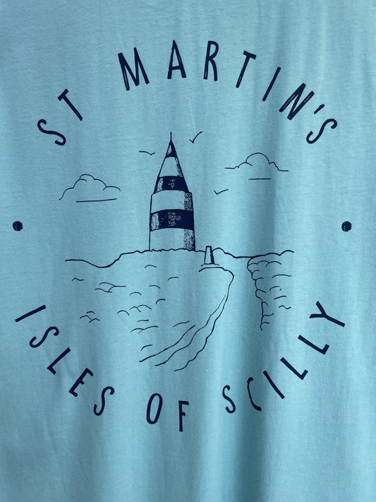 Adult 'St Martins' Organic Tee - Turquoise